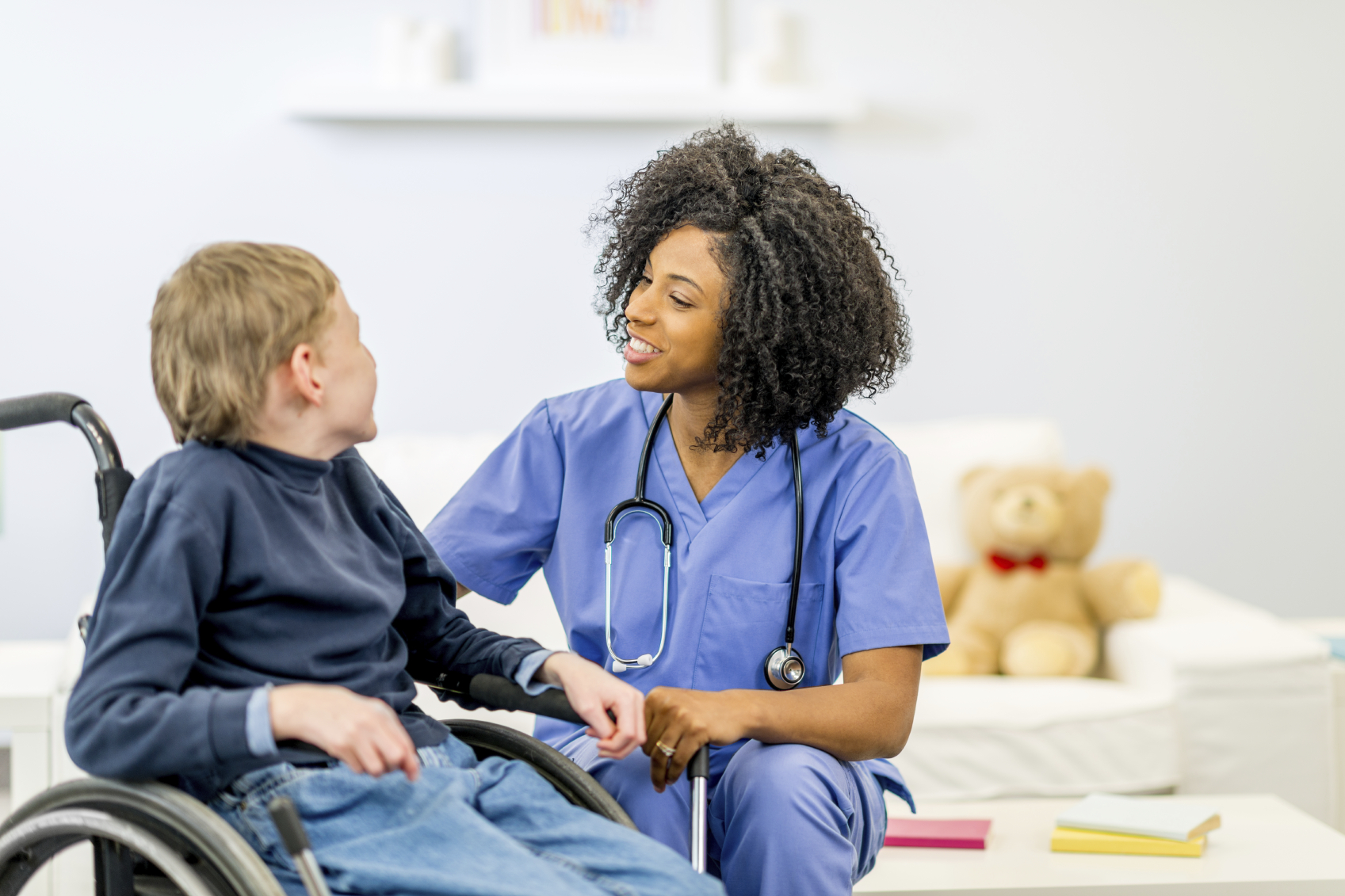 Boy with Developmental Disability